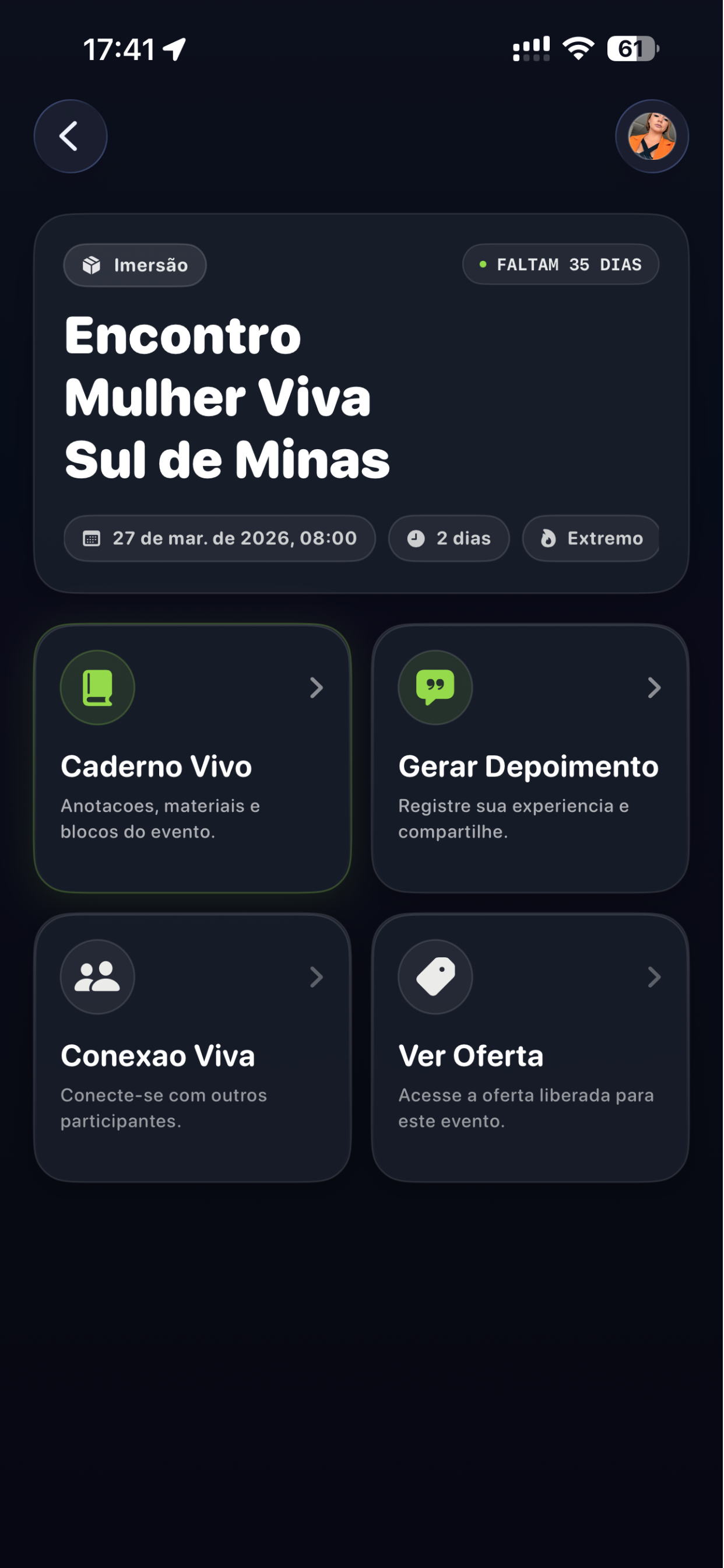 Prévia secundária da interface PALCO3